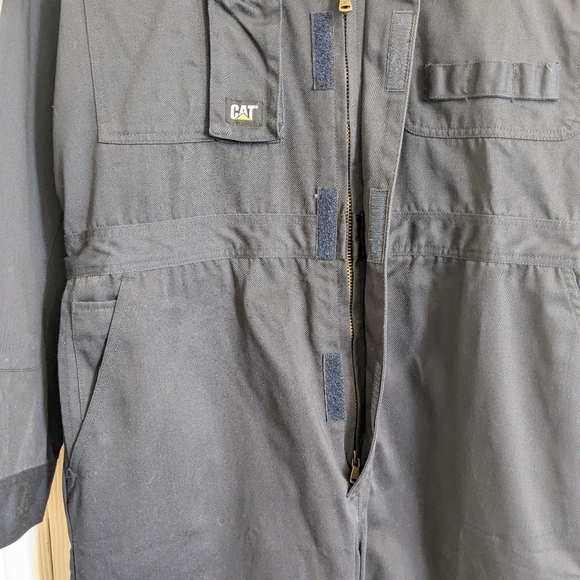 Navy CAT Workwear Jumpsuit - Picture 10 of 11